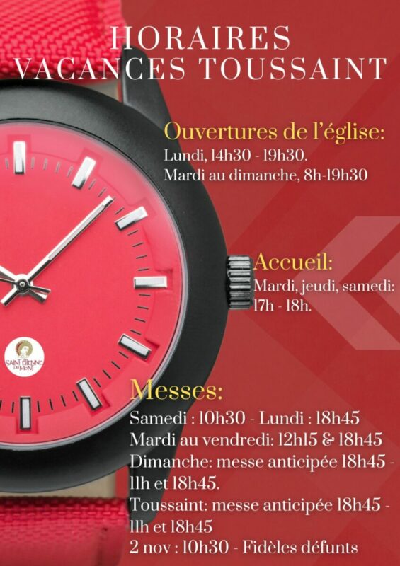 Horaires Toussaint bis