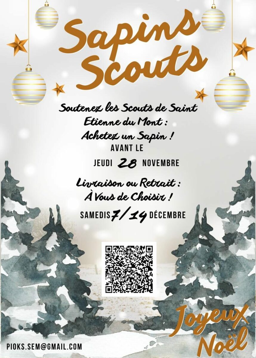 vente sapins scouts