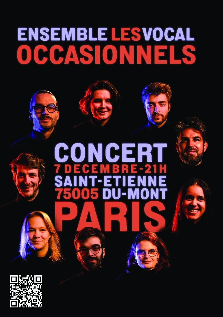 Affiche concert avec QR sans fond perdu