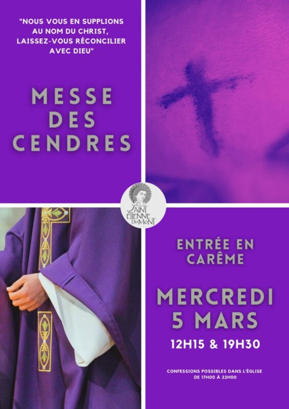 Messe des cendres 2025